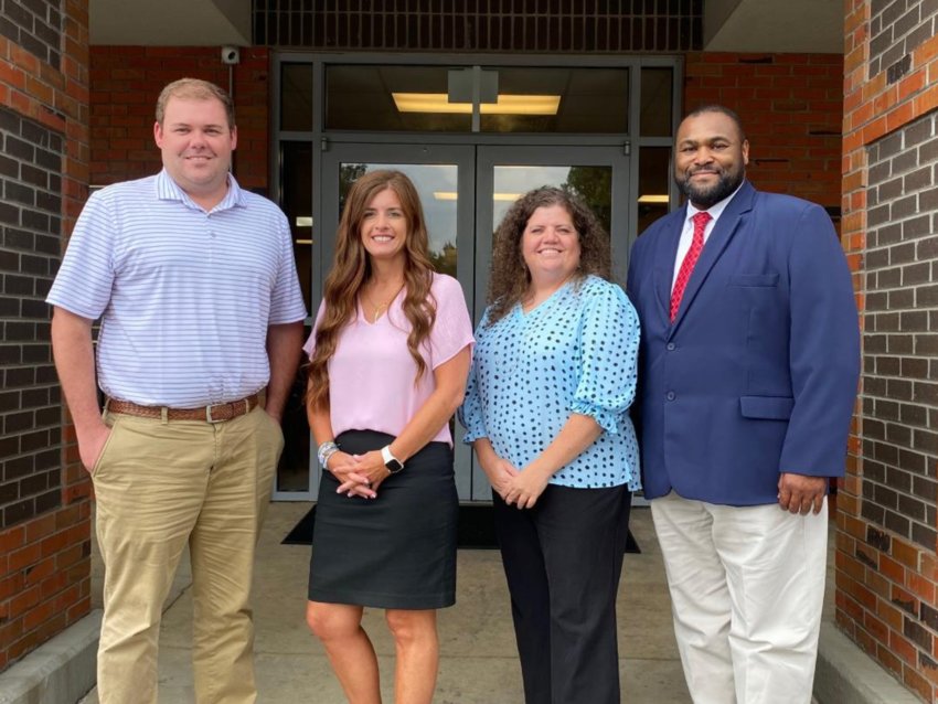 New members of the Philadelphia School District leadership team are, from left, Justin Richardson, Stacy Shields, Mina Mooney and Dr. Gregory Stephens.